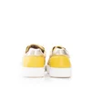 Sneakers damă din piele naturală, Leofex - 233 Galben Auriu Box