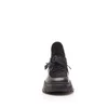 Sneakers damă din piele naturală, Leofex - 288-1 Negru Box Velur