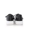 Sneakers damă din piele naturală, Leofex - 310-1 Negru box
