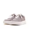 Sneakers damă din piele naturală, Leofex - 363  Gri Nabuc